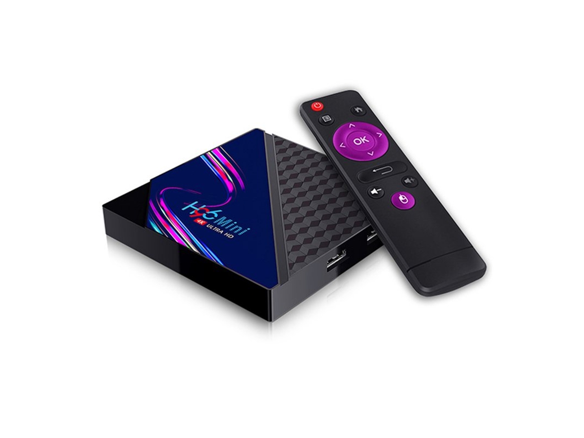 Box Smart Tv H96 Mini V8 Rk3228a 4k con control remoto por infrarrojos Soporte 1080p Wifi Quad Core Enchufe de la UE 2 + 16 gb