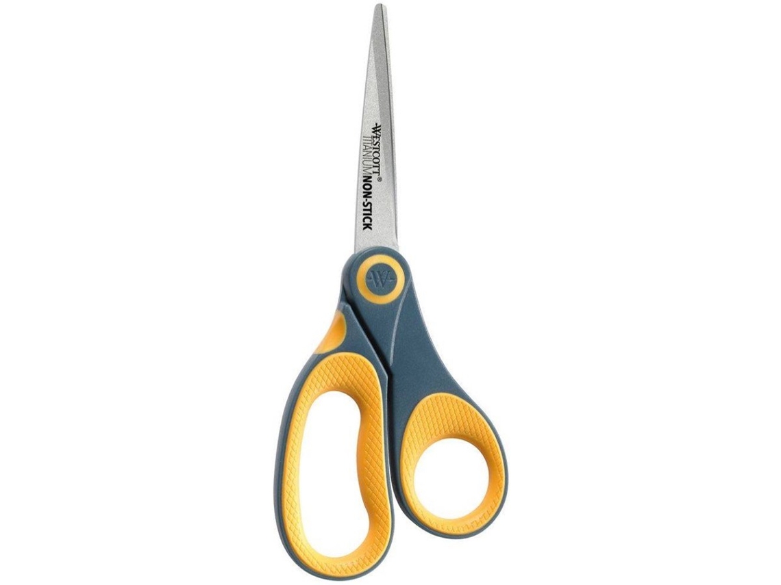 Tijera WESTCOTT Antiaderente (Gris y Amarillo - 20.4cm)