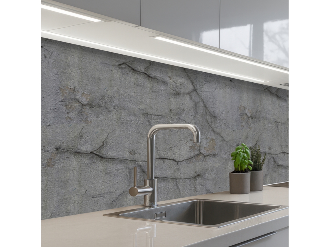 Paneles antiguos para salpicadero de cocina - Hormigón - Pared 150x60 cm
