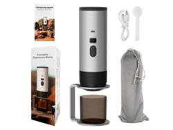 Cafetera espresso inalámbrica portátil, incluye soporte y bolsa de almacenamiento (gris) Czhhmart