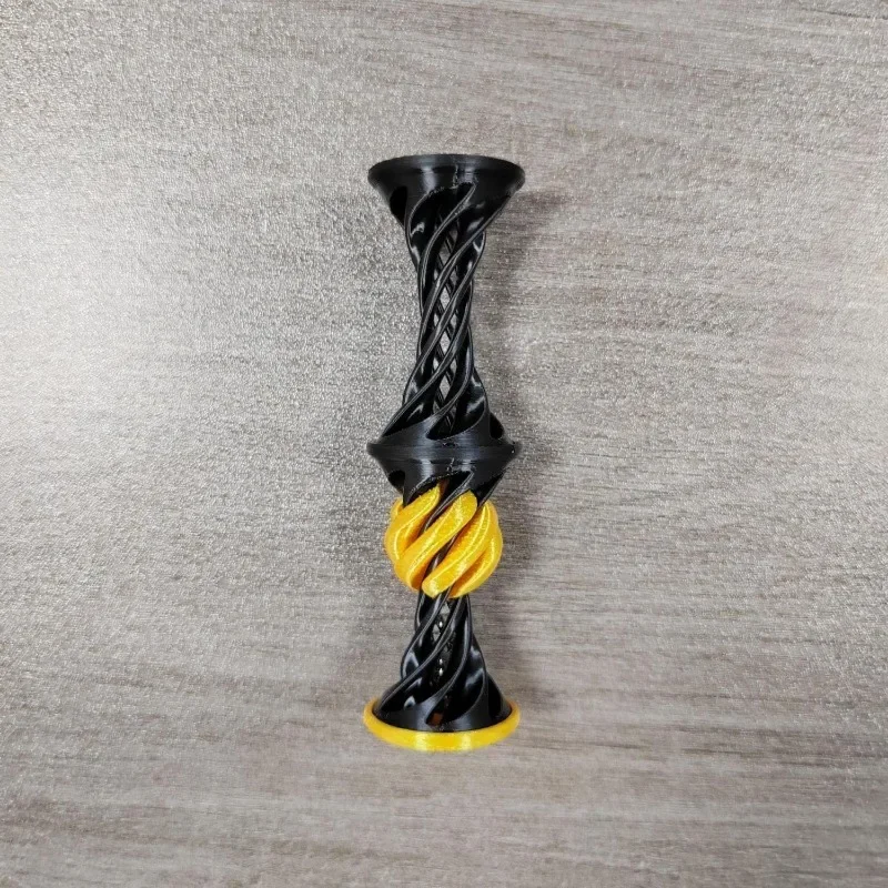 (negro) Juguete De Dedo Con Forma De Lanzadera Piramidal, Árbol Espiral, Adorno Antiestrés