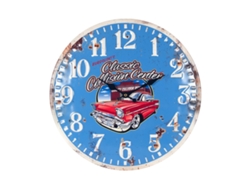 Signes Grimalt - Reloj Pared Vintage | Reloj Pared Madera, Diseño: Coche, Diámetro 40 cm Signes Grimalt BY SIGRIS