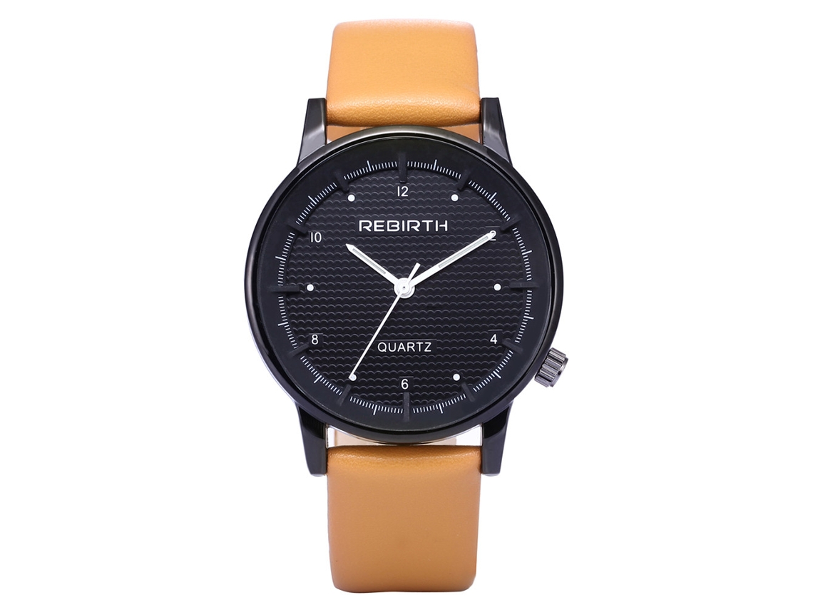 Reloj De Cuarzo Ultrafino Para Hombre, Ideal Para Negocios, Con Cristales De Imitación De Diamantes De Imitación Color Caqui.