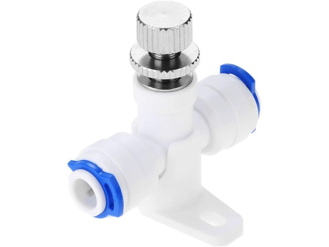Válvula Reguladora De Flujo De Agua Para Purificadores De Agua Y Sistemas De Ósmosis Inversa, Conexión Rápida De 1/4".