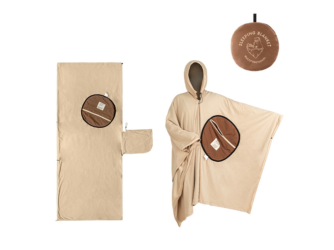 Saco De Dormir Portátil De Piel De Lana Para Camping, Senderismo Y Viajes En Invierno, Versátil Y Ligero