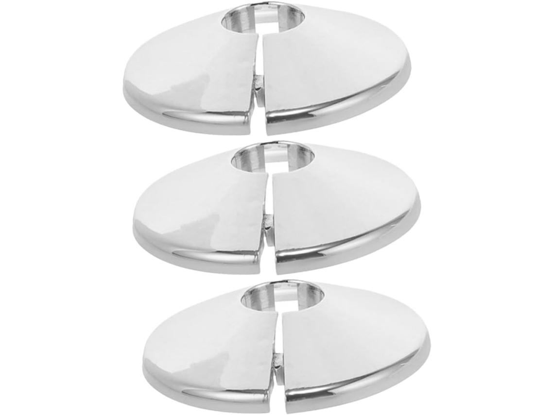 Juego de 3 cubiertas decorativas y tubos compatibles con válvulas angulares para ocultar tuberías Gokoco