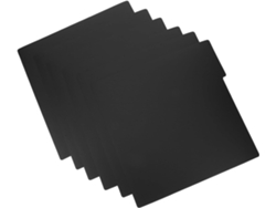 Juego De 6 Fichas De Archivo Para Discos De Vinilo, Plástico Negro De 0,75 Mm De Grosor.