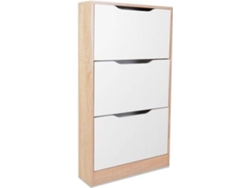 Zapatera HOMESOUTH Kamik (Blanco - Melamina - 60 x 113 x 22 cm)