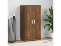 Mueble Zapatero | Armario Zapatero Madera Contrachapada Roble Marrón 55x35x108 Cm
