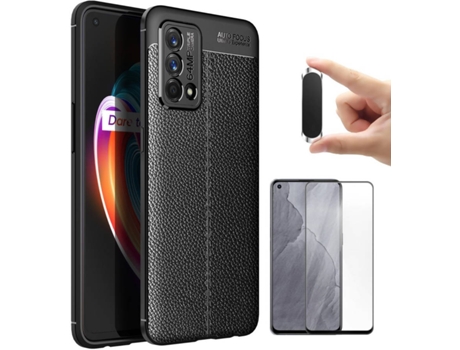 Kit Funda, Protector de Pantalla y Soporte Magnético Realme GT Master Rugged Leather 3461 3461 Negro