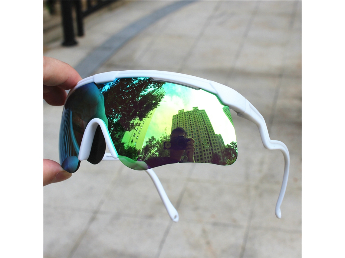 (Estilo 2) Gafas de ciclismo unisex, lentes de poliuretano, montura acrílica.