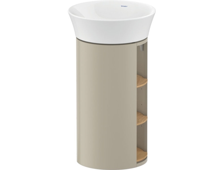 DURAVIT White Tulip, mueble de lavabo de pie, ancho 350 x fondo 410mm, con compartimento abierto, con tecnología tip-on, WT42390