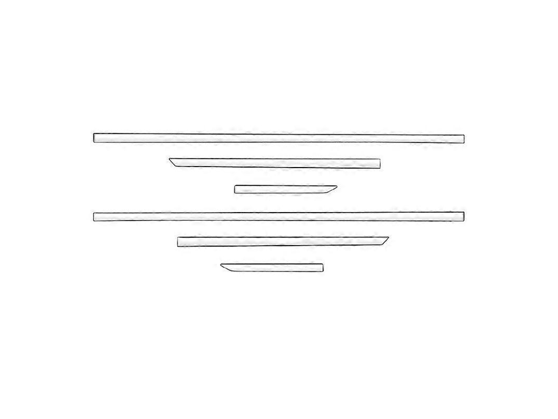Espejo retrovisor lateral delantero para Mazda CX 60 2022 con moldura exterior de malla mediana