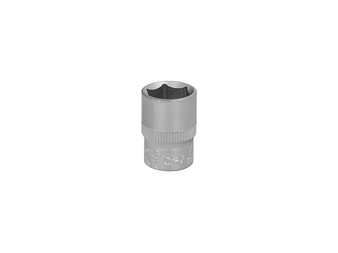 Llave Vaso 1/4 Hexagonal 13 Mm. Perfil De 6 Caras. Acero Cromo Vanadio, Aristas Redondas