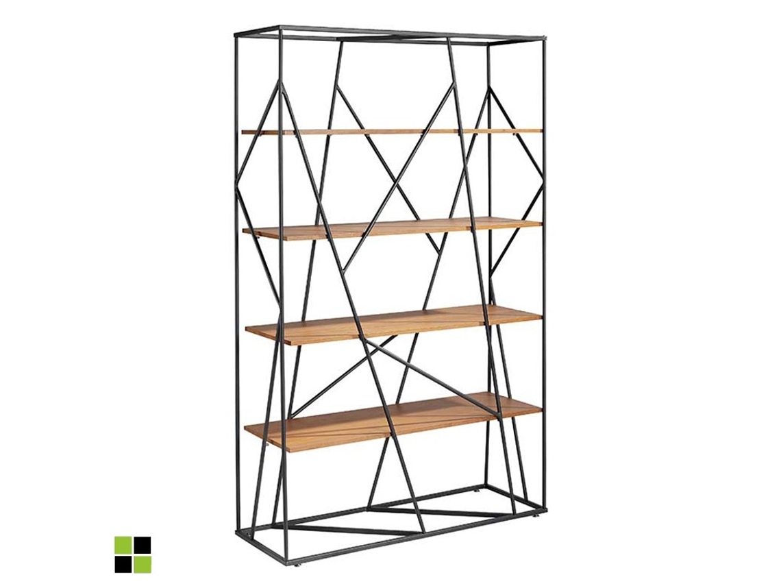 Estantería Mdf Eye MOMMA HOME (Nogal - Aglomerado - 110x40x180 cm)