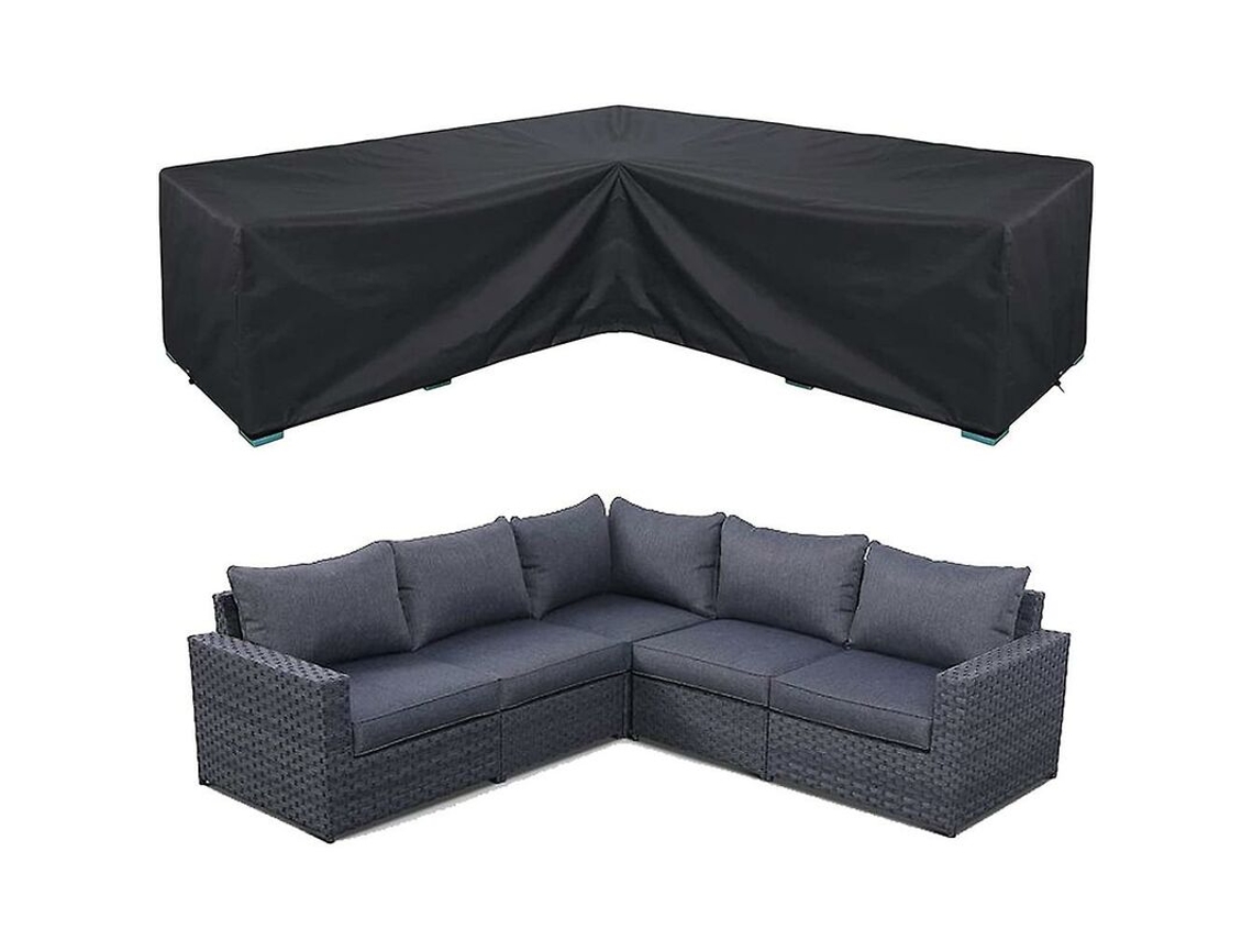 Funda impermeable para sofá esquinero, funda para muebles de jardín de exterior