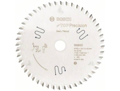 Disco de Sierra Circular BOSCH Top Precisión Best para Madera 165x20x1.8 mm - 48