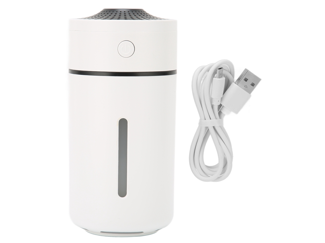 Humidificador Usb Mini Portátil Súper Silencioso Con 2 Modos De Niebla Para Uso En El Coche Y En Interiores - Blanco