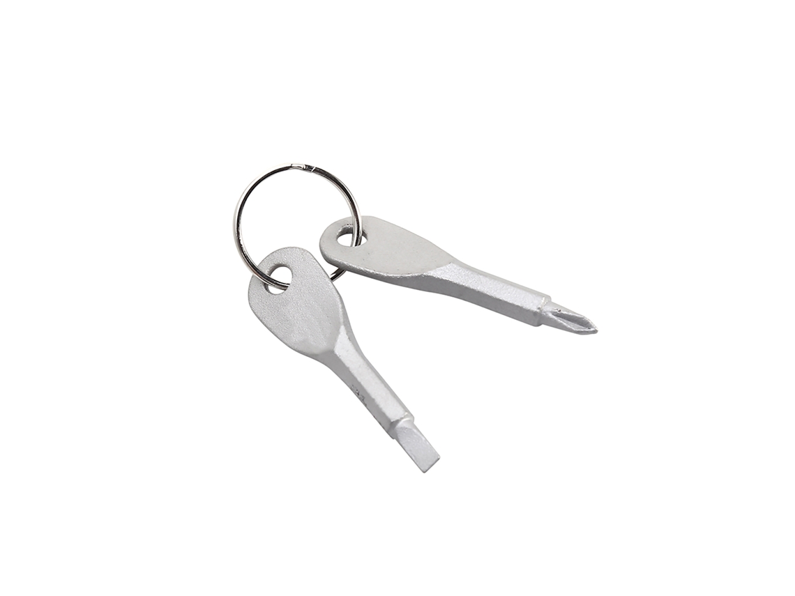 Anub conjunto de Parafusadores de Aço Inoxidável Portátil Edc com Chaveiro para Reparos em Bolsa