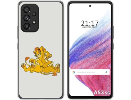 Carcasa para Samsung Galaxy A53 5G TUMUNDOSMARTPHONE Dibujos Leones Multicolor
