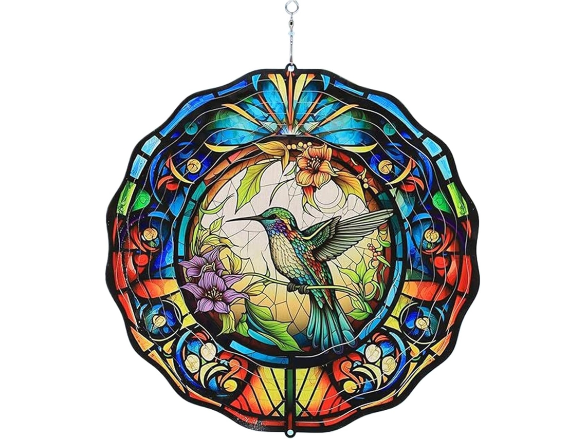 Molinillo De Viento Colibrí - Molinillo De Viento Metálico Con Forma De Colibrí, Escultura Metálica 3d Para Patio