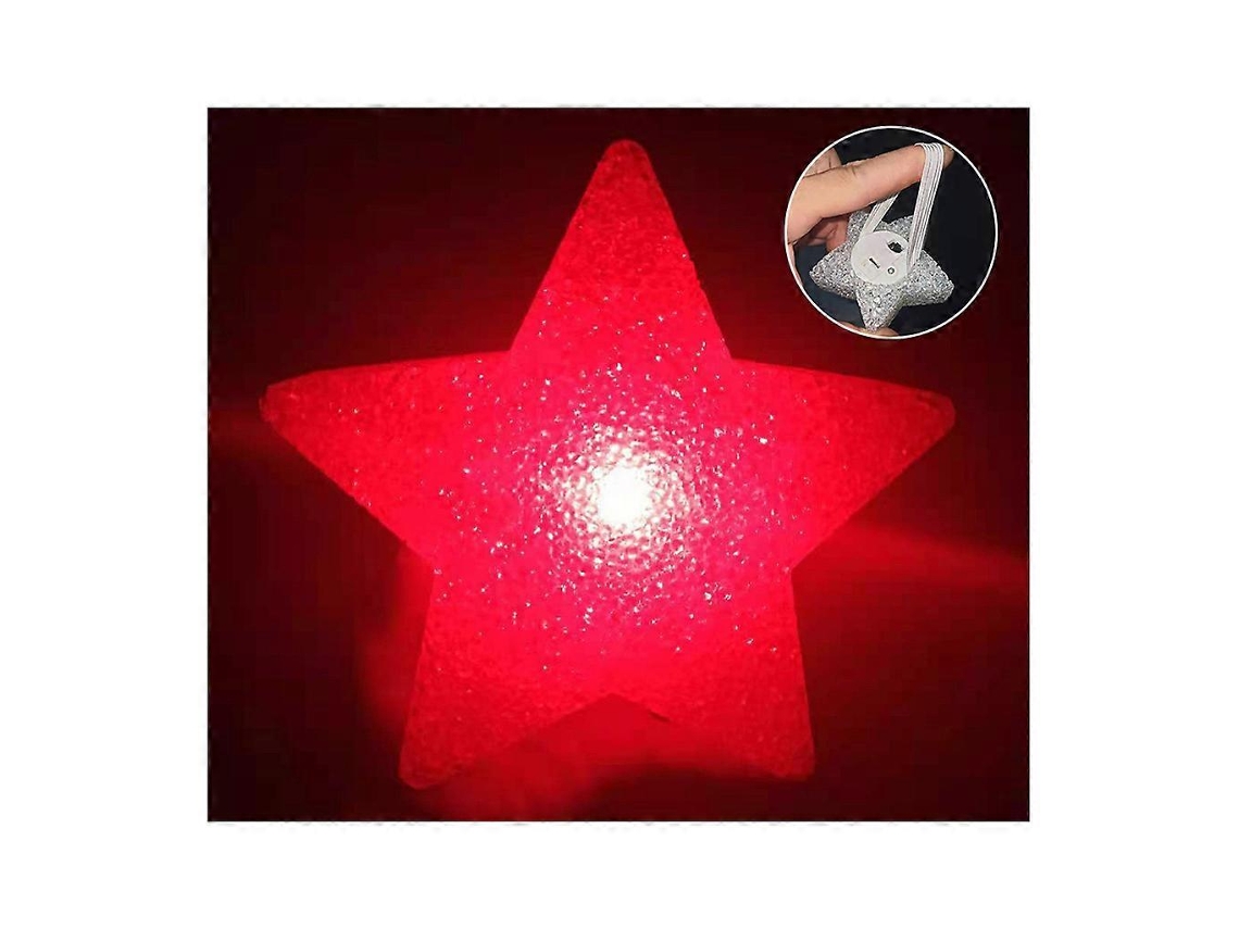 Mini luz nocturna de PVC con luz cálida, una bonita luz nocturna en forma de estrella para el dormitorio. Rosewell