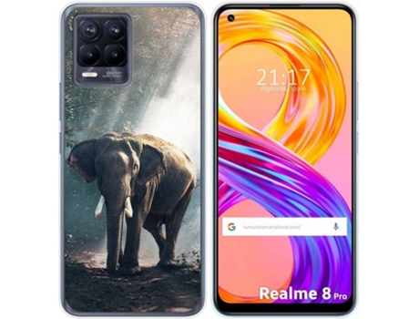 Carcasa Realme 8 4G / 8 Pro TUMUNDOSMARTPHONE Elefante Multicolor