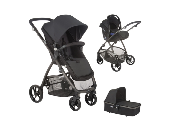 Carrito de Bebé Trio BE COOL Cochecito Con Silla Auto Y Capazo Eclectic
