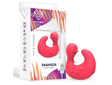 Estimulador Swamson Dedal Patito Usb Silcona Rose FESTIVAL