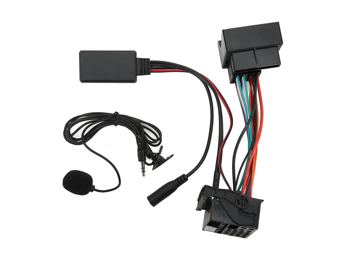 Cable adaptador de entrada auxiliar Bluetooth 5.0 para radio de coche RCD310 RCD510 RNS510 con fuente de alimentación