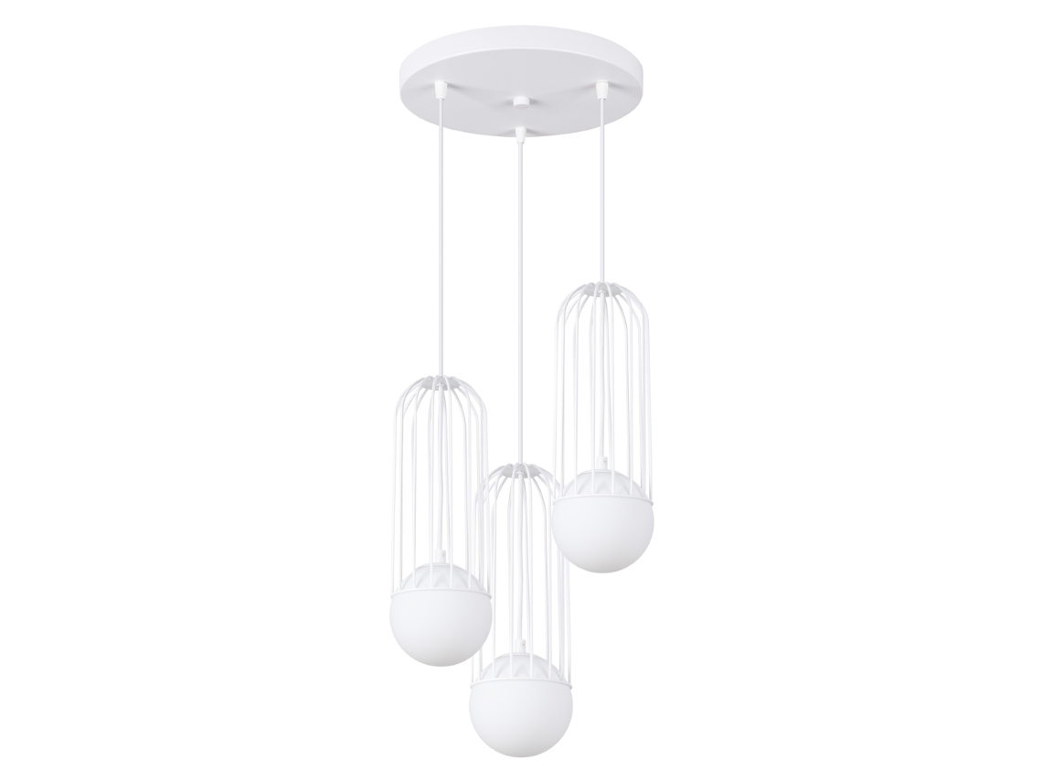 Sollux Sl.1335 Brina Lámpara Colgante 3p Blanco