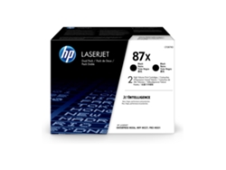 Paquete de 2 cartuchos de tóner negro Originales HP LaserJet 87X