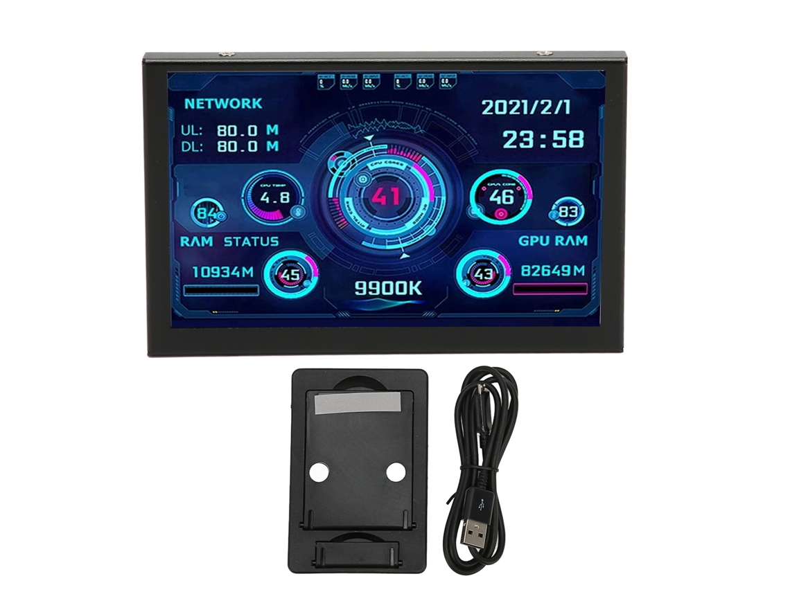 Monitoreo De Temperatura De Computadoras De Pantalla Miniatura Y Visualización De Datos De Hardware
