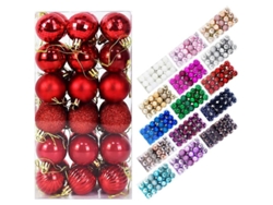 Adornos Navideños Para Decoración, 36 Unidades De 4 Cm, Varios Materiales, Decoración Para Cumpleaños, Fiestas Y Halloween.