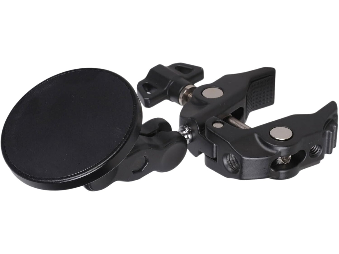 Soporte Grande Para Teléfono Con Agarre Firme, Ideal Para Cámaras De Exterior. Se Monta Mediante Clip Con Abrazadera De Tornillo De 1/4".