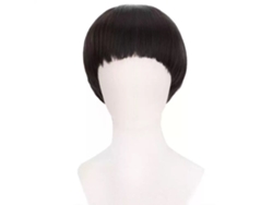 Adecuado para pelucas masculinas con forma de hongo. Negro YUNZII