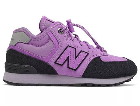 Zapatillas Deportivas NEW BALANCE 574 Para Niños (Morado - Material Sintético -34,5)