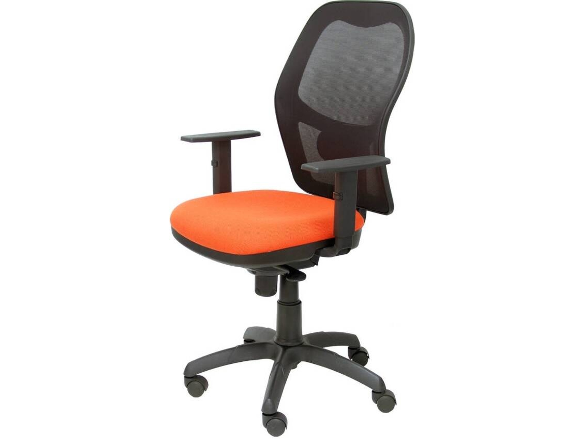 Silla de Escritorio Operativa PYC Jorquera Naranja N (Brazos Ajustables - Malla)