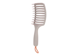 Pincel Desenredador De Cabello Plástico Ligero Y Portátil Con Diseño Curvo Para Adultos Y Niños