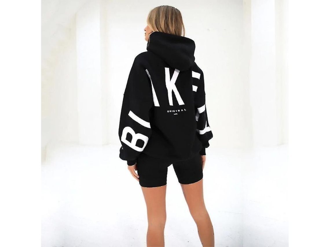 2026-sudadera Blakely Oversized Manga Larga Suelta Para Mujer Moda Casual Invierno Primavera Poliéster