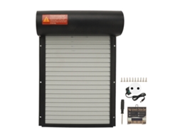 Puerta de gallinero con temporizador, modo manual, controlador de pantalla LED, puerta automática resistente para gallinero, para patos y gansos