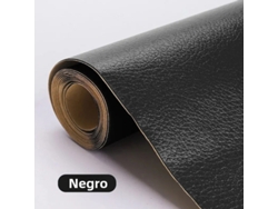 Cinta adhesiva para reparar cuero, ideal para reparaciones domésticas en sofás, asientos y sillas. Mdug (negra, 50 x 50 cm)