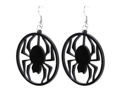 3pcs Pendientes De Halloween Araña Gótico Acrílico Colgantes Para Fiesta