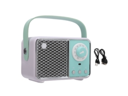 Caixa de Som Bluetooth Vintage LAXISCREED 5.1 600mah