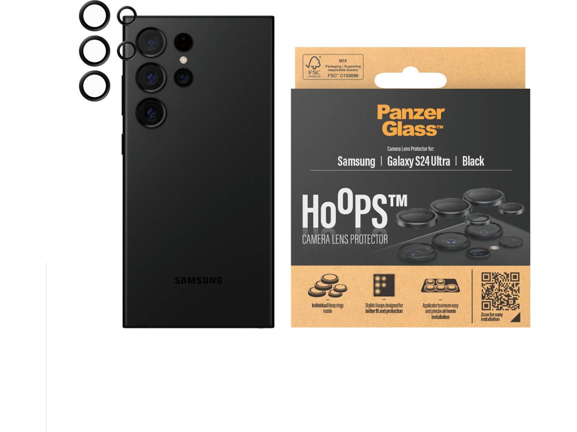 Aros para cámara PANZERGLASS para Samsung Galaxy S24+ (Negro)