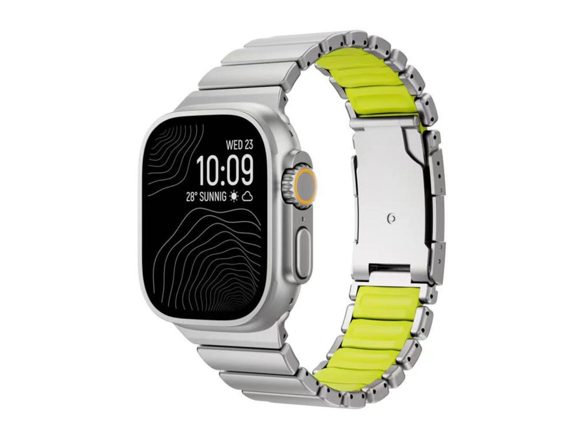Correa para Apple Watch XIAOMOYU de titanio bicolor con hebilla de carey (46/49/45/44 mm)