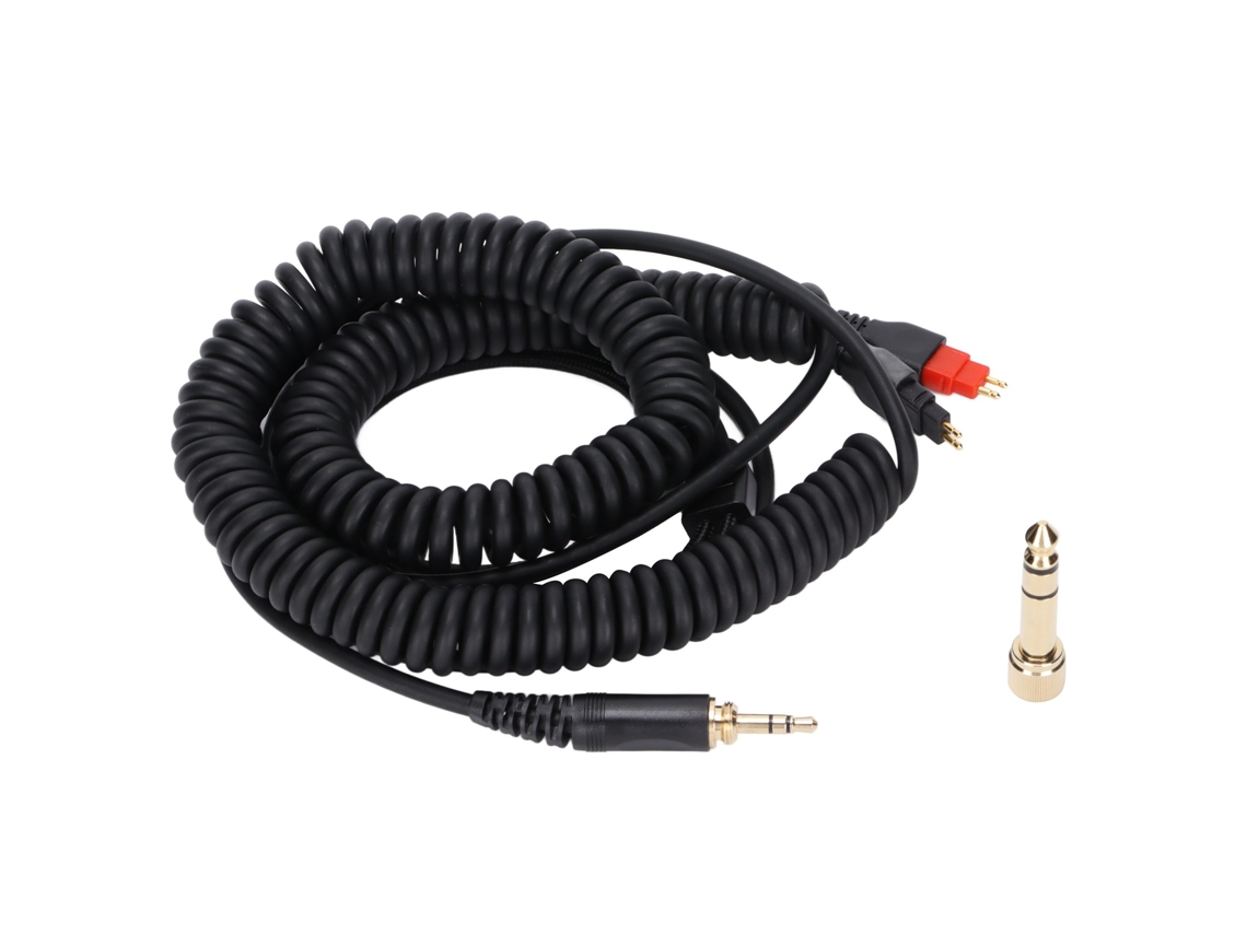 Cabo Mali extensível para fones HD660S, HD650, HD600, HD580, com adaptador 6.35mm, 3.5mm
