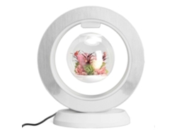 Altavoz Bluetooth con luz levitante, de lujo, en forma de O, con flores eternas, altavoz magnético flotante con luces LED.