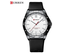 Reloj Deportivo Para Hombre (blanco) Con Correa De Caucho, Esfera Grande, Movimiento De Cuarzo.