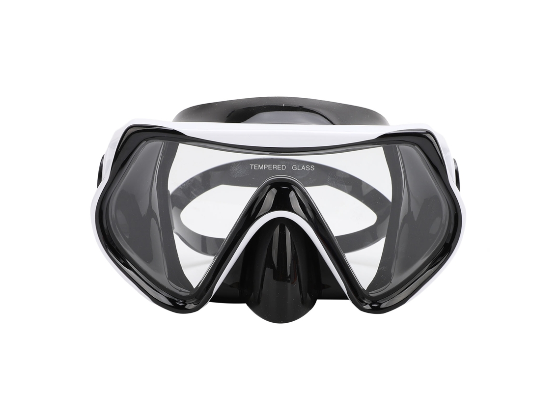 Gafas De Buceo De Visión Amplia Con Lentes De Cristal Templado Y Almohadillas Nasales Para Hombres Y Mujeres Adultos, En Color Blanco Y Negro.
